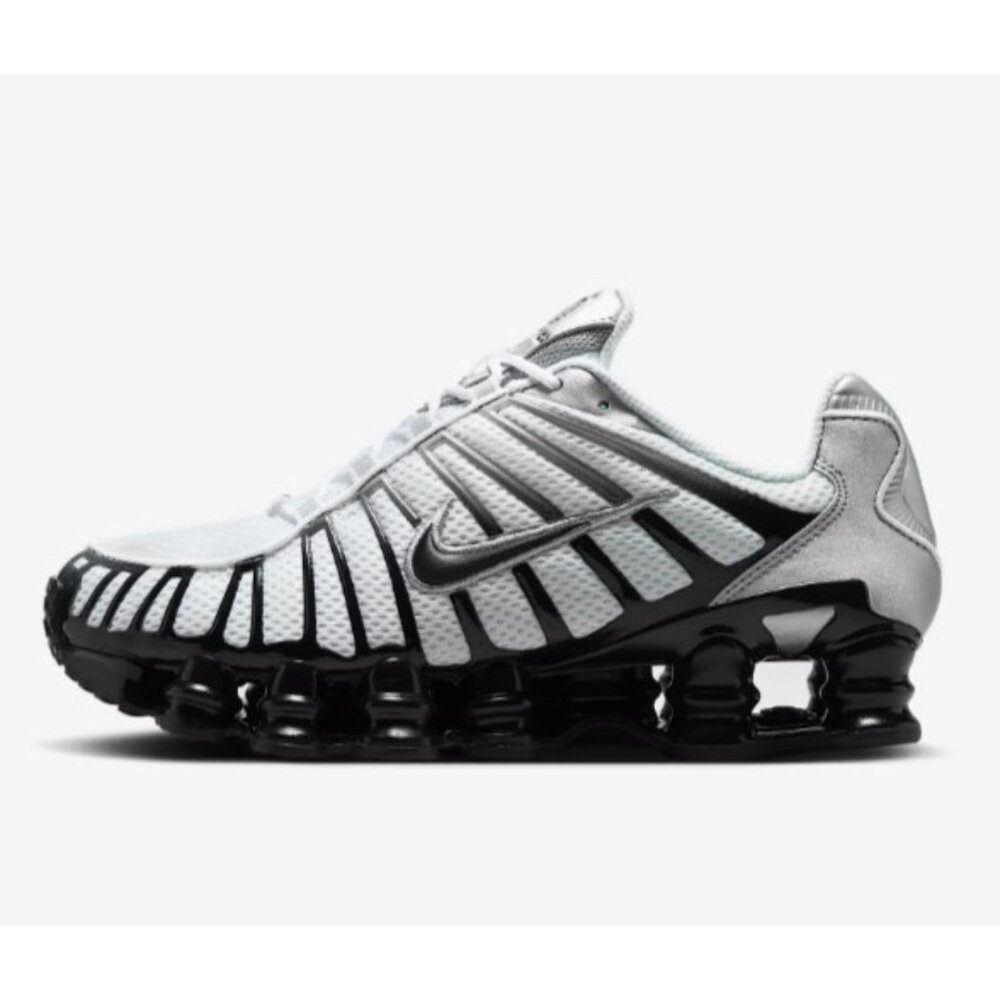 Nike Shox TL Silver/White/Wolf Grey/Black  HQ4049-001 Women's Size 8.5 New